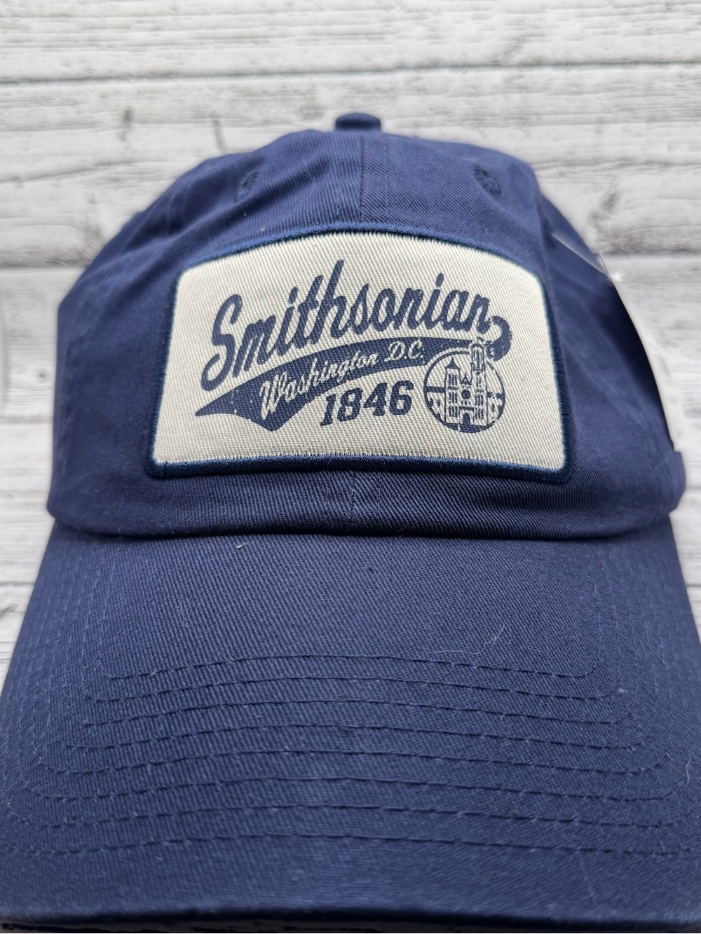 Fahrenheit Smithsonian Navy Blue Patch Baseball Cap NWT